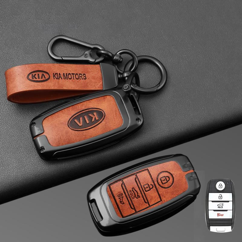 3/4 Buttons Zinc Alloy Car Smart Key Case Cover Shell For KIA Sportage Cerato Optima K2 K3 K4 K5 RIO Picanto Soul Sorento Sedona