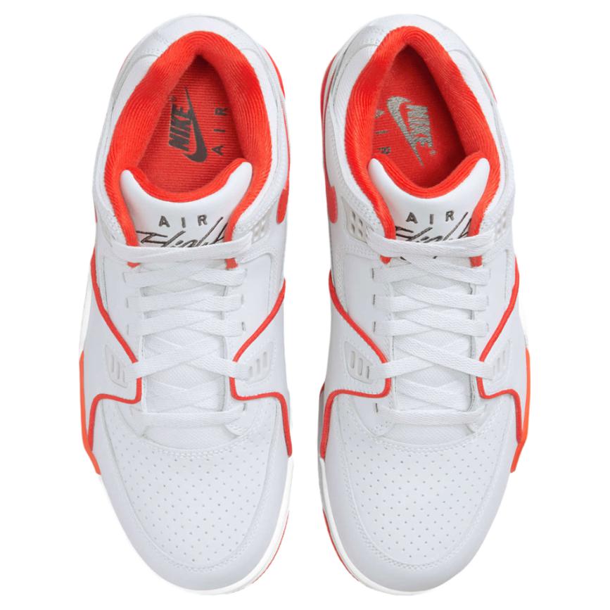 Nike Air Flight 89 Low Fashion Comfortable Non-Slip Wear-Resistant Low-Top Retro Basketball Shoes Men Sneaker White Red HJ4484-001