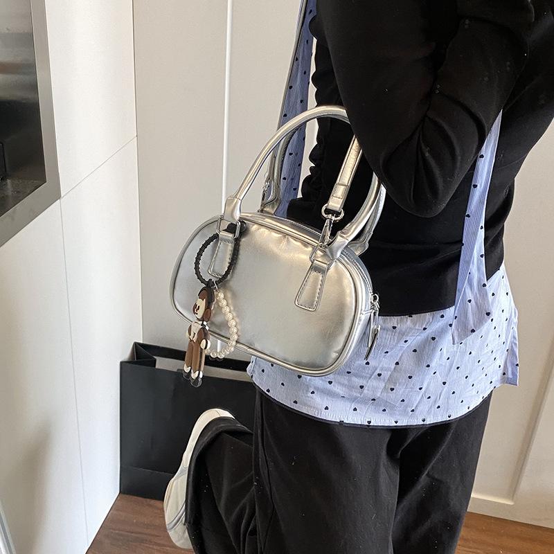 Премиальная нишевая сумка с чувством, женская 2025, новая весенне-летняя модная повседневная сумка через плечо, сумка-мессенджер, портативная сумка-боулинг