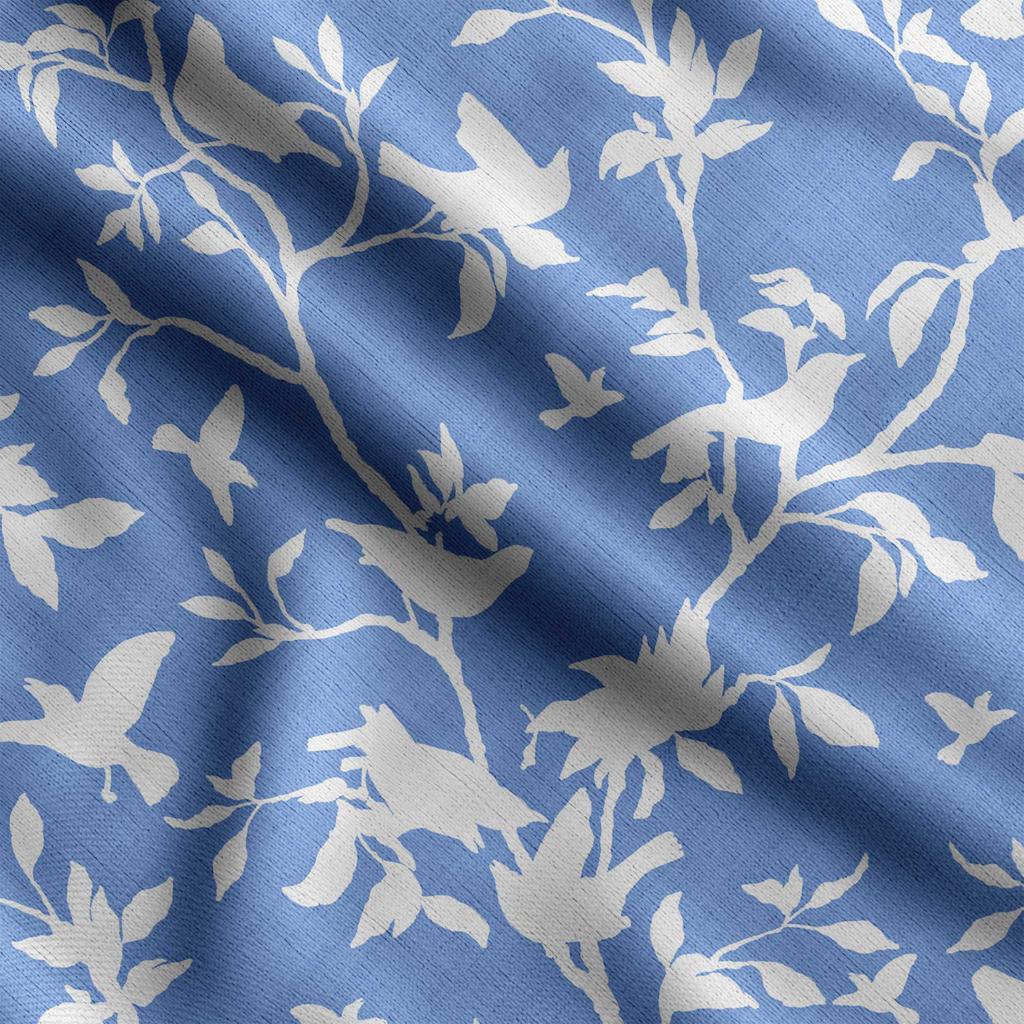 Soimoi Принт «Птица с листьями», Хлопковый батист, Ткань для квилтинга, продаваемая во дворе, шириной 42 дюйма, Хлопчатобумажная ткань средней плотности, Швейные принадлежности,