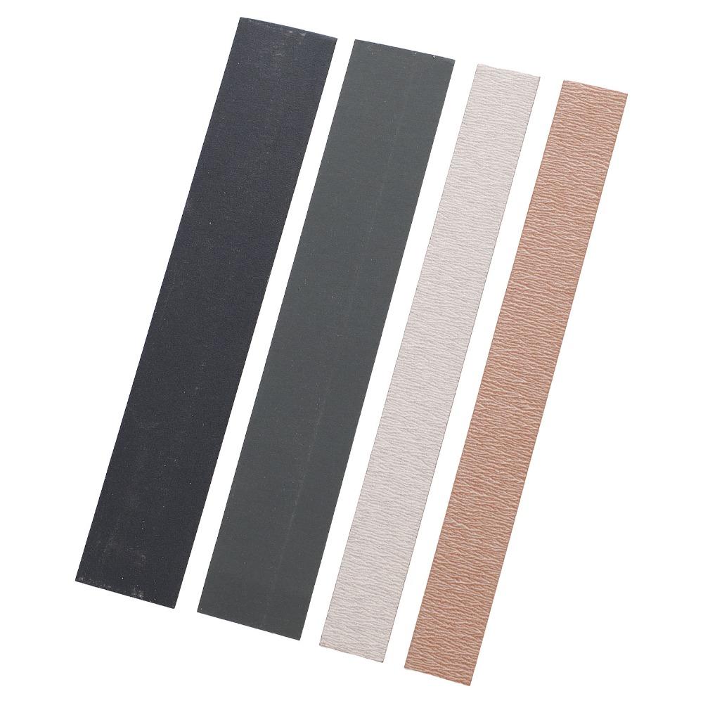 4PCS 15CM(5.91in) Length Fret Sanding Tool Sandpaper Color Luthier Sanding Tool For Guitarists