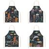 Kitchen Cooking Baking Apron Marine Creature Print Apron Dolphin Jellyfish Apron Unisex Apron Octopus Conch Cafe Apron