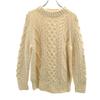 Blarney Woollen Mills 90-е Сделано в Ирландии Старый Рыбацкий свитер с длинным рукавом Женский Б/у