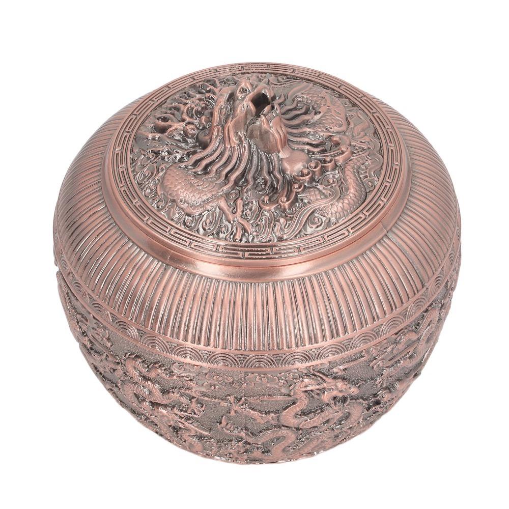 Red Copper Tea Canister Bronze Decorative Tea Jar Decorative Jars Tea Bag Canister For Home Decor