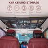 Car Roof Ceiling Cargo Storage Net Elastic String Pocket Mesh Organizer Bag Black Color Interior Storage Network F2a6