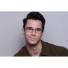 Full Rim Rectangle Purplish Navy Blue Smartbuy Collection Leyton 510 Fashion Unisex Eyeglasses