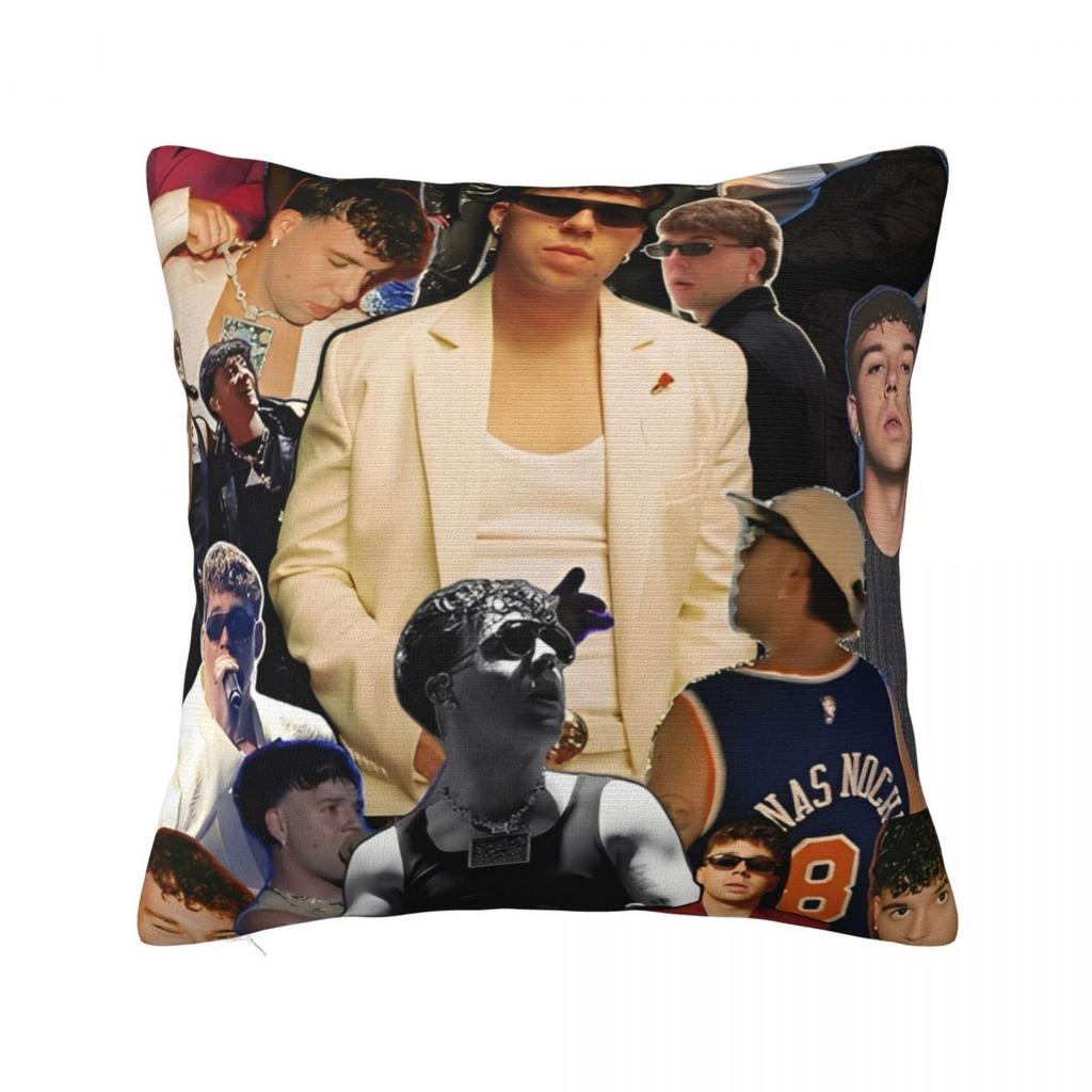 Rapper Quevedo Spanish Singer Pillow Cover Cushion Cover Square Pillow Case Funny Pillowcases For Office Car Home Decorative