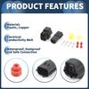 INFINAUTO 2 Pin Car Electrical Wire Connector Plug Kit 1.8mm Series Car RV Truck