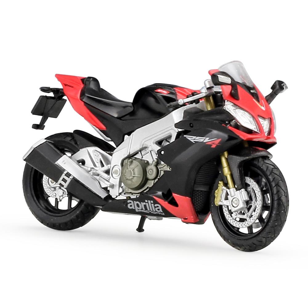 Масштаб 1/18 Welly Aprilia RSV 4, заводская модель мотоцикла из сплава, литье под давлением, металлические игрушечные транспортные средства, модель мотоцикла, коллекция высокой имитации, детские подарки