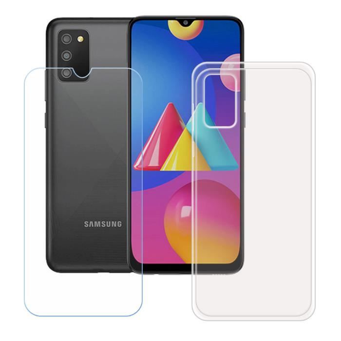 Coque de protection - FZ - Samsung Galaxy A02S - Transparent - TPU Silicone - Verre trempé