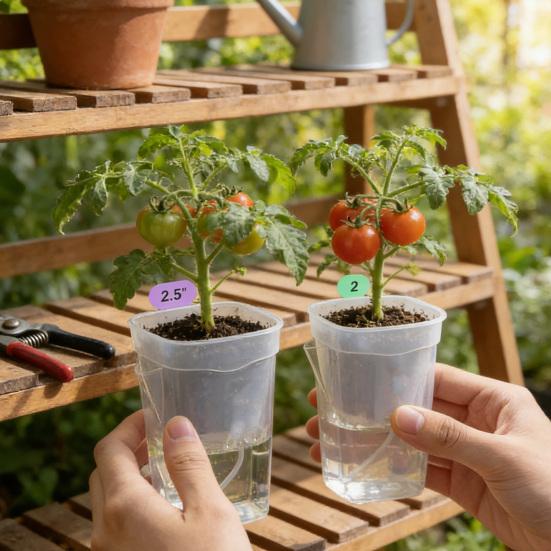 Самополивающиеся горшки для растений Мини полупрозрачные пластиковые кашпо Горшок для размножения растений с резервуаром для рассады, черенков, алоказии, африканских фиалок, хойи
