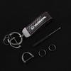 CPS1 Carbon fiber Leather Car Keychain Buckle For Honda Civic Fit Jazz Accord Pilot CRV Odyssey Passport City Keyring Accessories