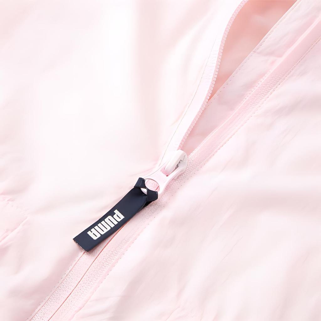 Puma UV Windbreaker Solid Color Casual Woven Hooded Long Sleeve Jacket Women Jackets Light-Pink 628375-67