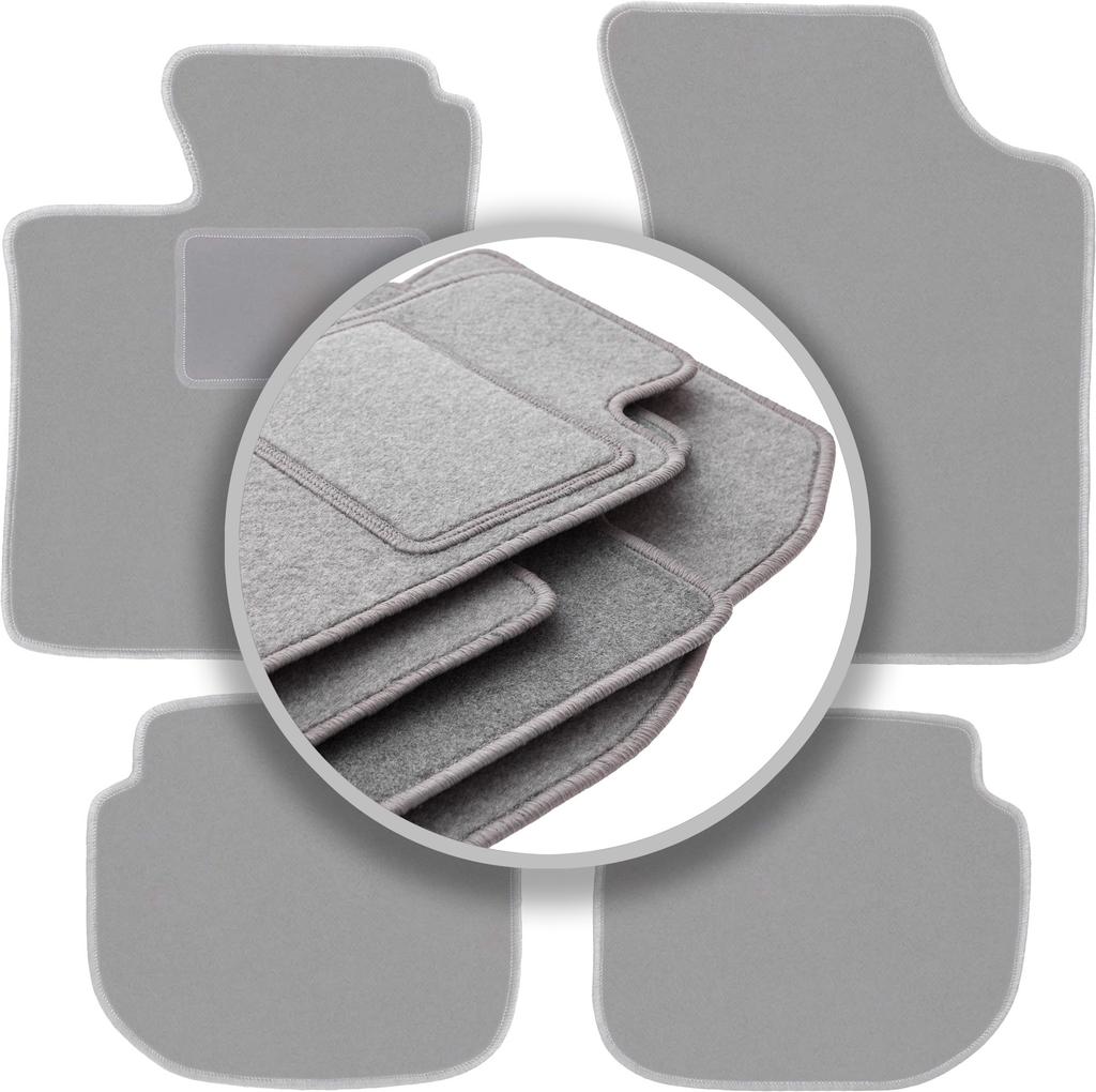 Gray car mats for: Volvo 440 / 460 sedan (1988-1996)