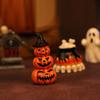 6 Pieces Halloween House Resin Pumpkin Decorations Multifunctional Festive House Statues Table Figurine Atmosphere Decor
