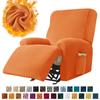 Solid Velvet Recliner Armchair Cover Non Slip Lazy Boy Single Sofa Covers Elastic Soft All-inclusive Couch Slipcover Living Room