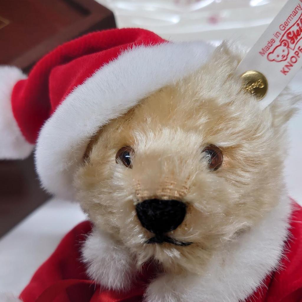 [Б/У] Steiff Маленький Санта '97 Плюшевый мишка 1997
