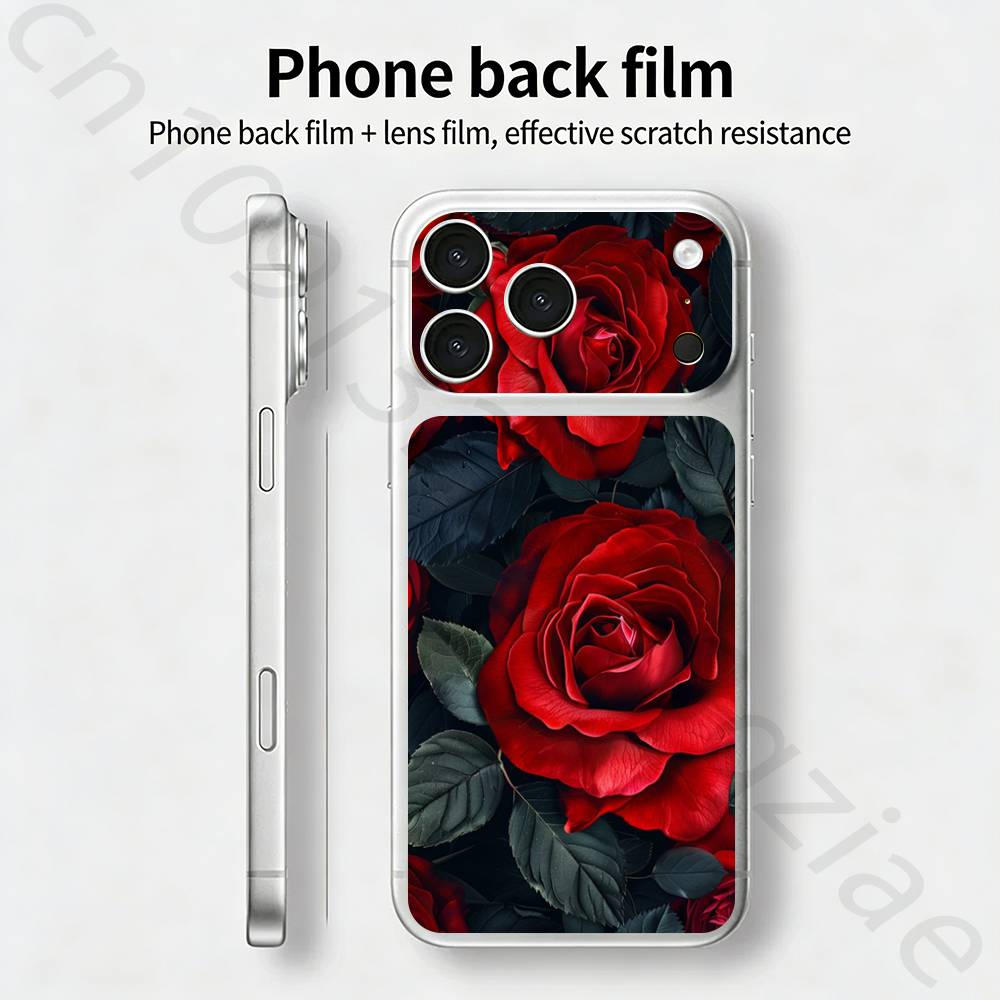 Акварельное Граффити Для iPhone 17 pro Max /17 pro Полное Покрытие Наклейка Пленка-Обертка 3D Цветная Задняя Защитная Наклейка