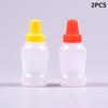 2/4 шт. Мини-бутылочка для приправ, Портативная бутылочка для томатного кетчупа, Контейнер для салатной заправки, Баночка для кухни, для ланч-бокса бенто