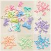 Vertical Hole 20Pcs Cream Jewelry Accessories Handmade Bowknot Acrylic DIY Earrings Necklace Making Beads Macaron Color Material