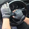 Winter Fingerless Gloves for Women Men Warm Stretch Knit Cold Weather Adult Half Finger Glove for Driving