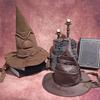 Women's Ruched Witch Hat Halloween Adult Wizard Costume for Masquerade Carnival Cosplay