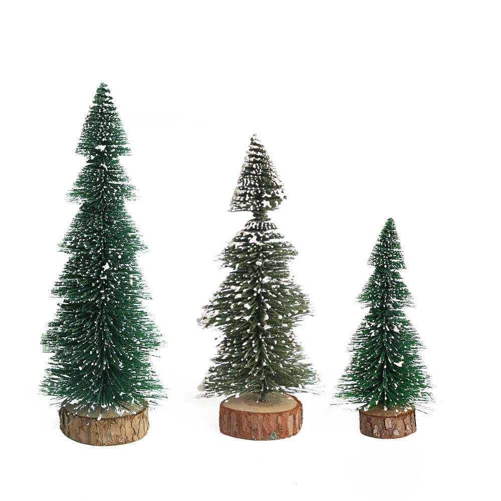 Charming White Tipped Green Mini Christmas Tree Festive Decoration Perfect For Holidays