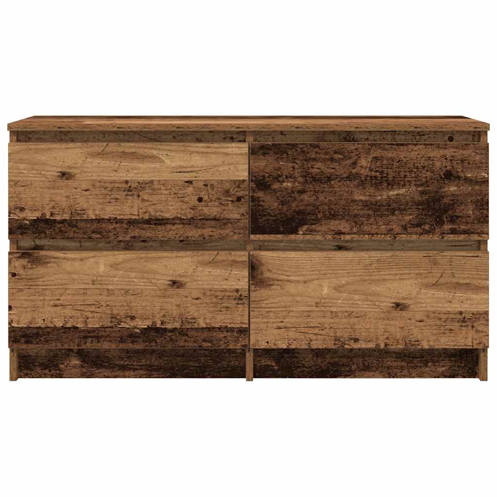 TV Stand Rustic Wood Look 100 x 35 x 54 cm Engineered Wood