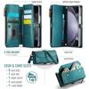 CaseMe Кожаный чехол-книжка для Samsung Galaxy Z Fold 7 5G 6 5 4 3 S26 Ultra S25 Edge S24 FE S23 S22 S21 S20 Plus Note 20 Кошелек на молнии Чехол-кардхолдер