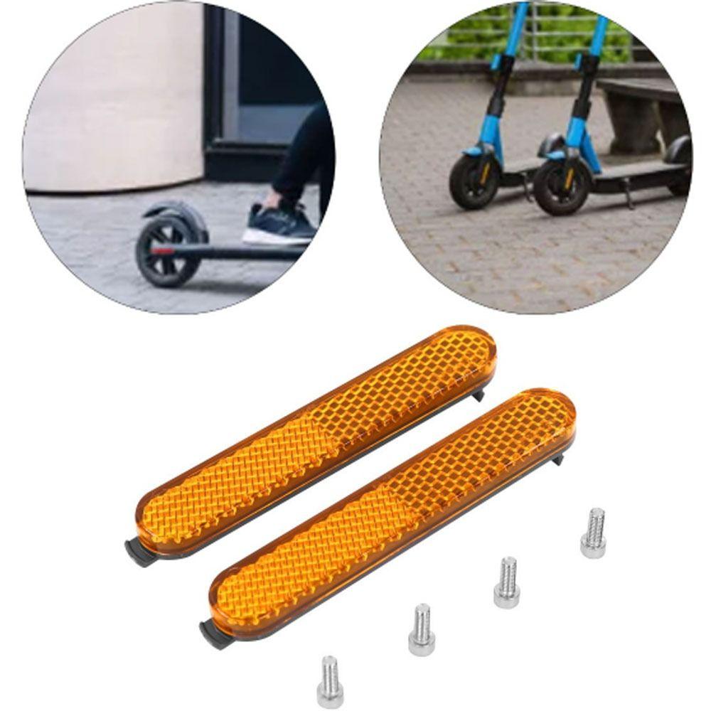 2 пары желтых светоотражающих полос для электросамоката, для использования с Xiaomi Mi 3 Pro 2