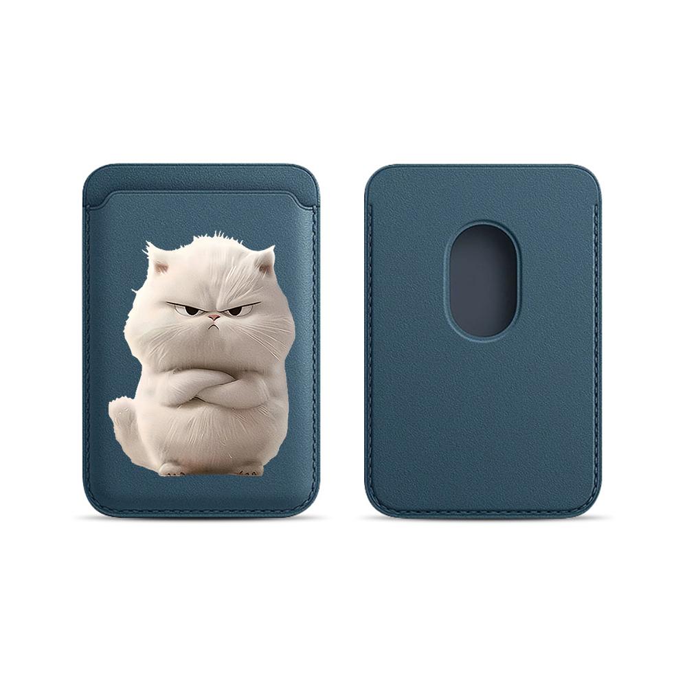 Garfield Cat Cute Card Wallet Cover Phone Card Holder For Magnetic Case Suitable For all iPhone for Magsafe Card phone Back Bag