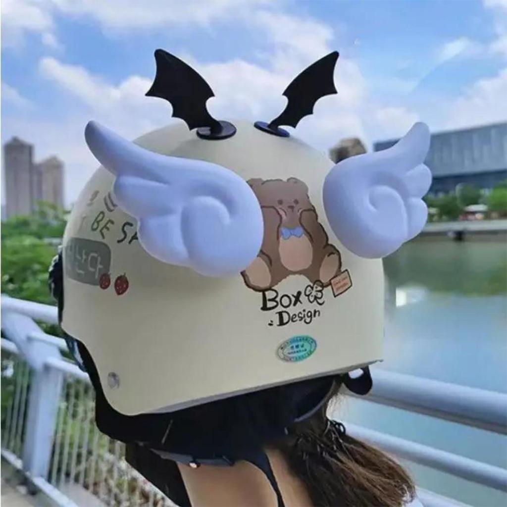 2 шт. Электрический мотоциклетный шлем Крылья ангела Декоративные аксессуары