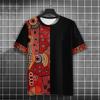 Vintage Ethnic Pattern T-Shirt For Men Color Block 3D Printed Tees Summer Casual Harajuku Short Sleeve T Shirts Round Neck Tops