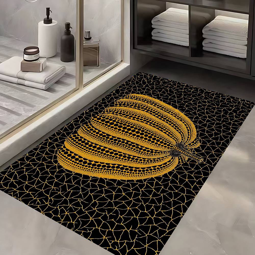Fashion Y-Yayoi Kusama Door Mat Washable Non-Slip Living Room Sofa Chairs Area Mat Kitchen Bedside Area Rugs