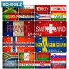 Custom National Flag License Plate Bar Wall Decoration Tin Sign Country Metal Sign Home Decor Painting Plaques Poster