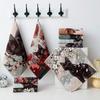 34x40 см Большое кухонное полотенце 4-слойная хлопковая марля Быстросохнущая Чистый хлопок Тряпка для посуды Декоративный рисунок с кошкой Чайное полотенце Для дома и ресторана
