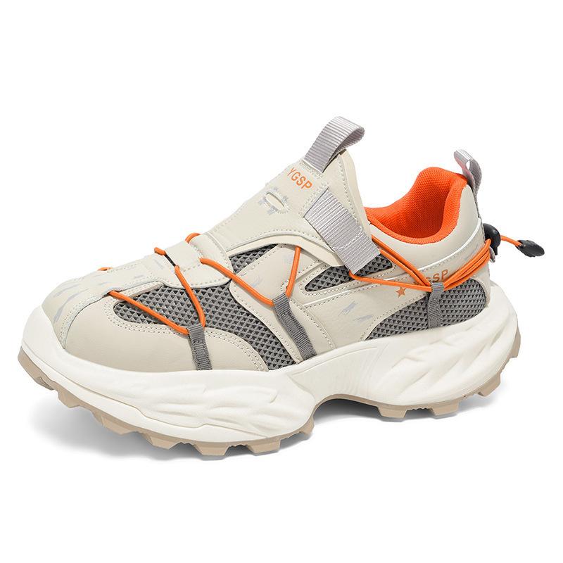 Сетчатые дышащие спортивные кроссовки мужские повседневные мужские туфли на высокой платформе папины модные кроссовки для молодых и юных студентов