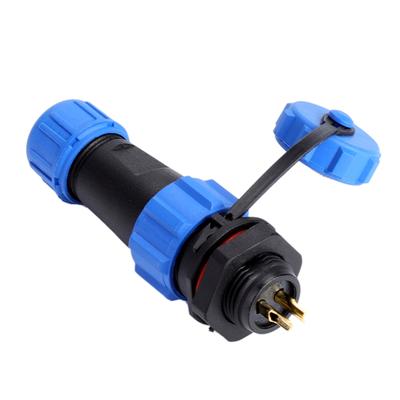 IP68 SP13 2-контактный водонепроницаемый пластиковый штекерный разъем ( 2Pin)