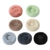 Donut Pet Bed Fluffy Round Cat Bed with Anti-Slip Bottom Cozy Shaggy Plush Dog Calming Bed for Small Dogs Cats Sofa Couch Floor
