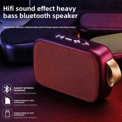 Тканевый Беспроводной Bluetooth Уличный Карта U Диск Аудио Креативный Портативный Мини Сабвуфер Динамик