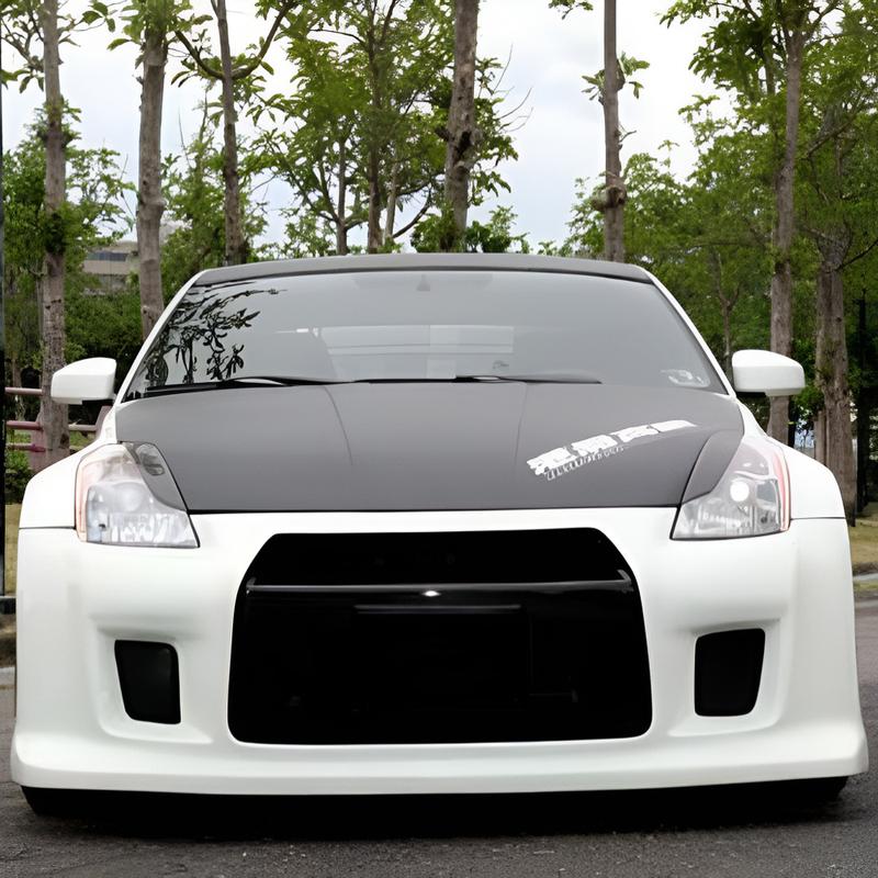 JDM Style Real Carbon Headlights Eyelids Car Decorative Stickers for Nissan 350Z 2003 2004 2005 2006 Front Lamp Eyebrows Z33
