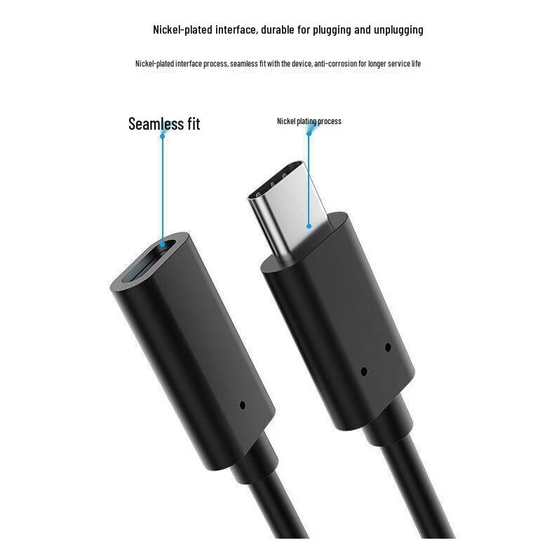 Удлинительный кабель USB 3.1 Type-C (папа-мама) для трансляции 4K-экрана и подключения жесткого диска.