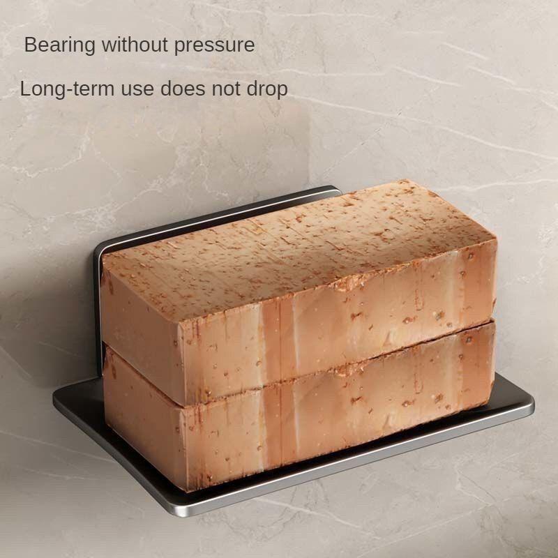 Ванная комната нержавеющая сталь Мыльница Беспробивной Настенный Держатель для мыла и губки Органайзер Аксессуары Кухонная мыльница
