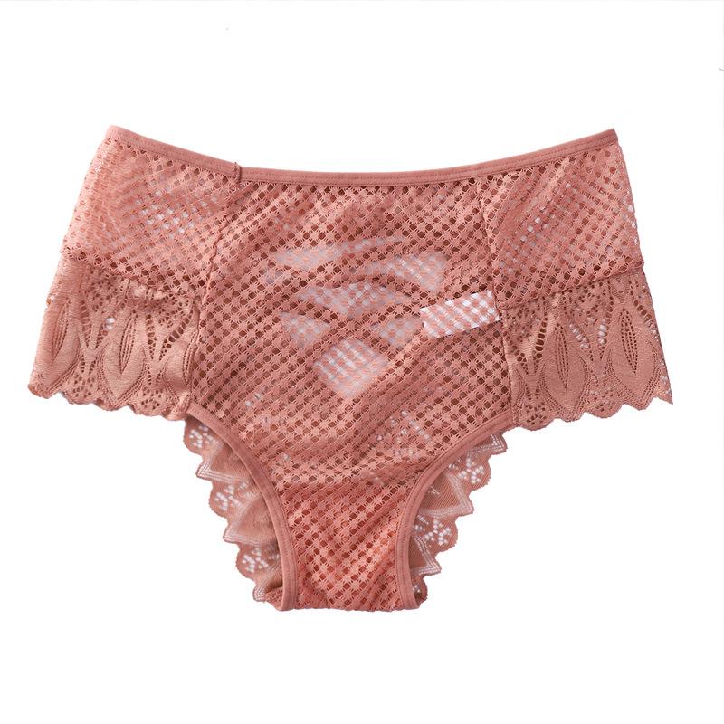 High Waist Tummy Control Lace Panties with Criss-Cross Straps - Sexy Plus Size Triangle Design