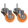 2 Pieces Heavy Duty Swivel Castor Wheels Trolley Furniture Caster , 1.5 Inch