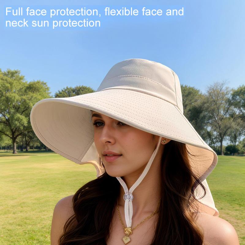 1 шт. Шаль с большими полями, дышащая шляпа, солнцезащитный козырек из полиэстера, ветрозащитная шляпа, защита от солнца, многоцветная