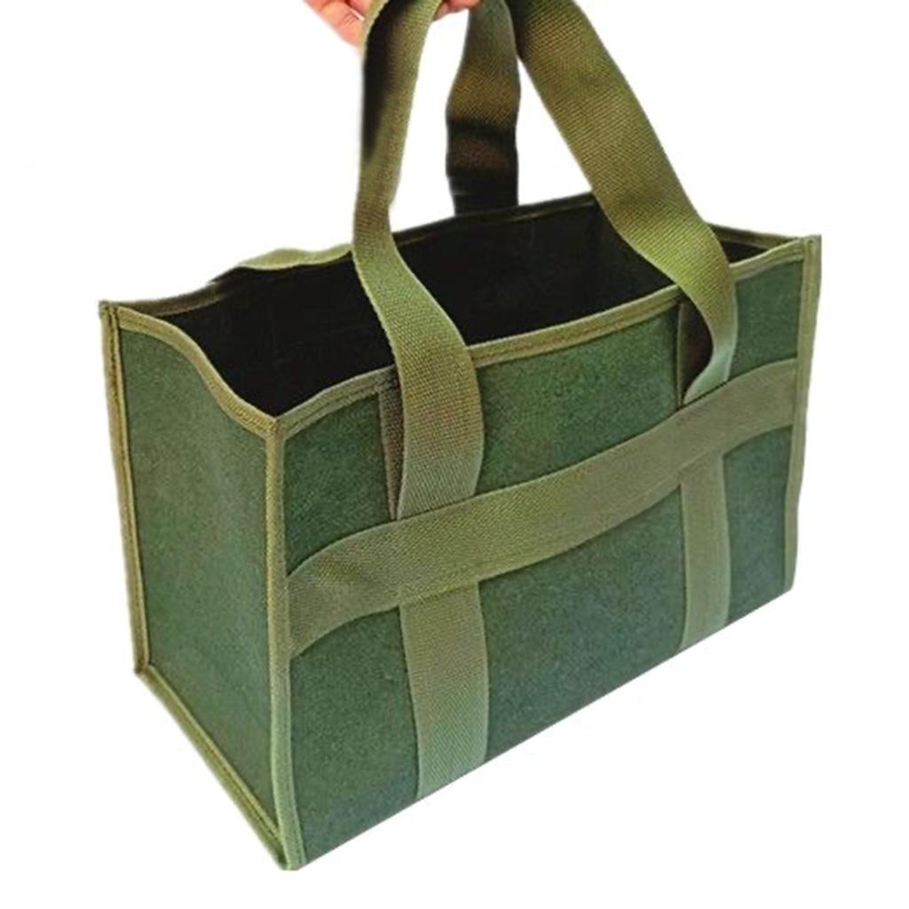 Wide Mouth Tool Bag Canvas Tool Bag Large Capacity Storage Bags Organizer Handbag Tool Bag Carry Bags for Wrenches Plier