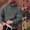 Men's European & American Fashion Turtleneck Sweater - Casual Twisted Knit Design (2021)