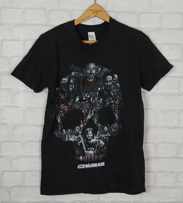 VINTAGE RETRO WALKING DEAD ZOMBIE HORROR APOCALYPSE BRIGHT FESTIVAL T-shirt TOP