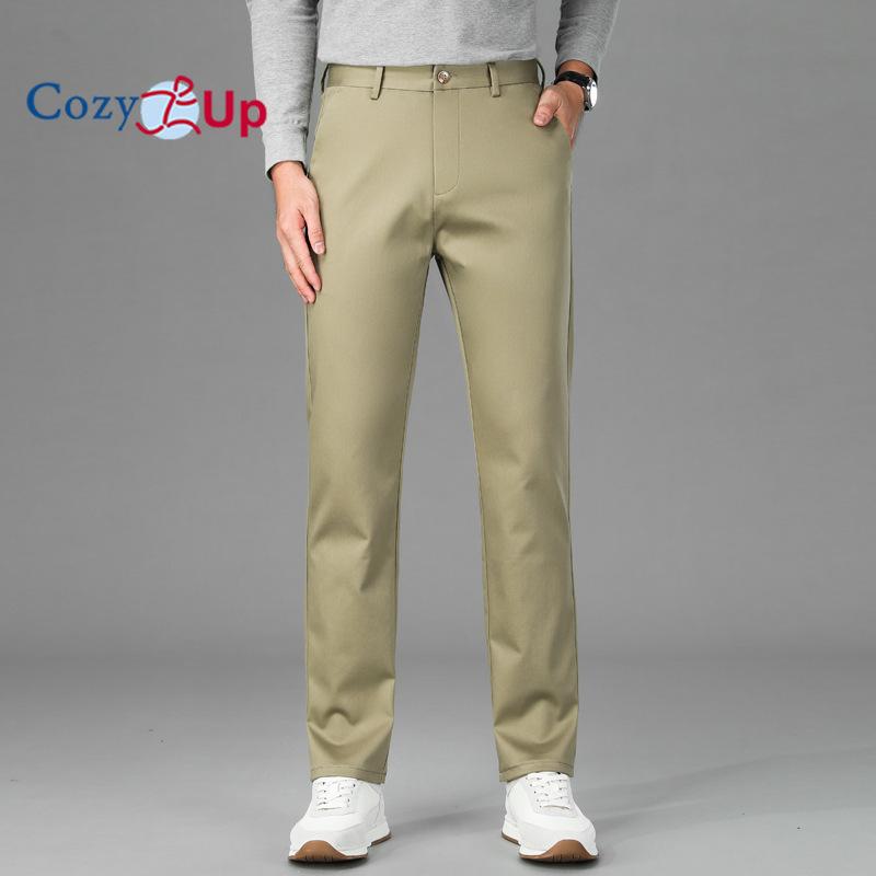 Уютные мужские деловые тонкие прямые эластичные универсальные повседневные брюки в деловом стиле
